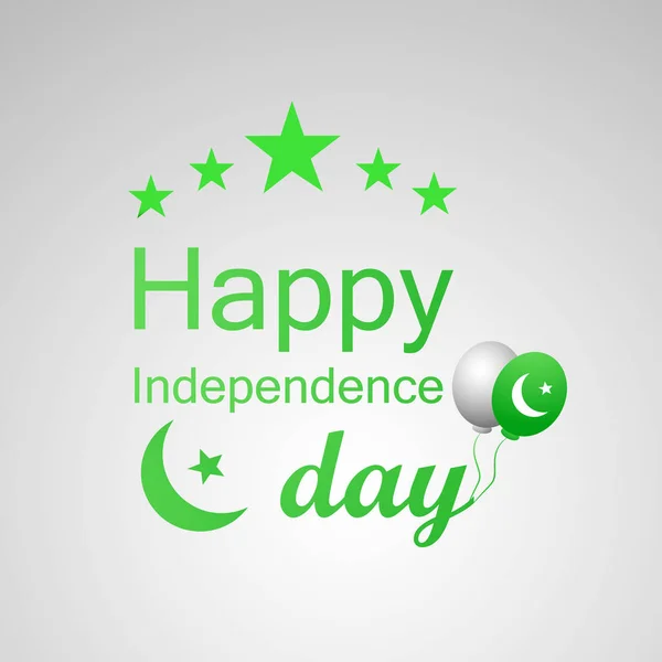 Illustratie van Pakistan Independence Day achtergrond — Stockvector