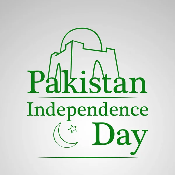 为巴基斯坦独立日的元素的插图 — 图库矢量图片