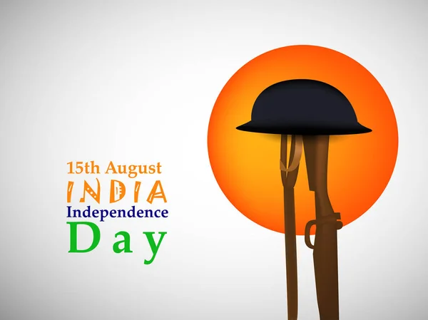 Hintergrund des indischen Unabhängigkeitstages — Stockvektor
