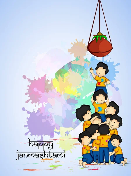 Hindu festivali Janmashtami arka plan resmi