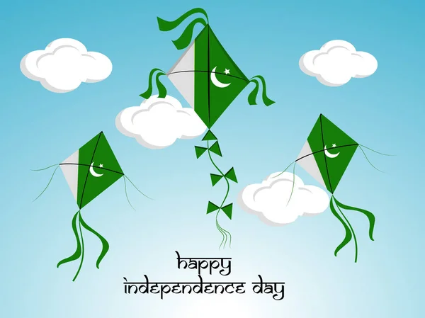 Ilustracja z Pakistanu Dzień Niepodległości tło — Wektor stockowy