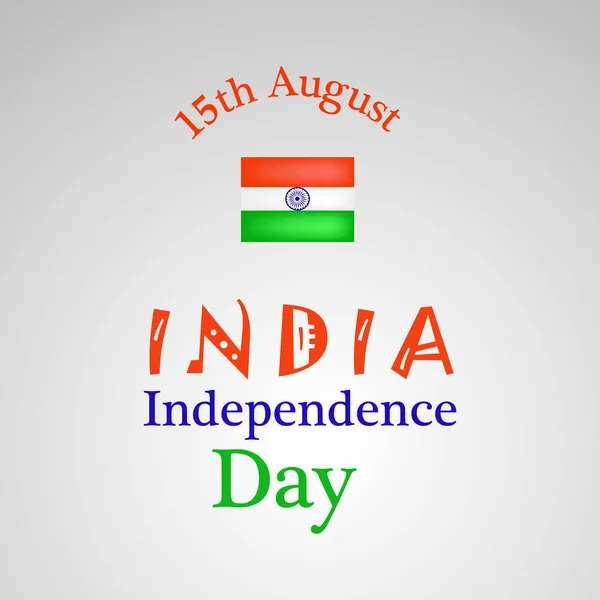 Ilustración del Día de la Independencia de India Antecedentes — Vector de stock