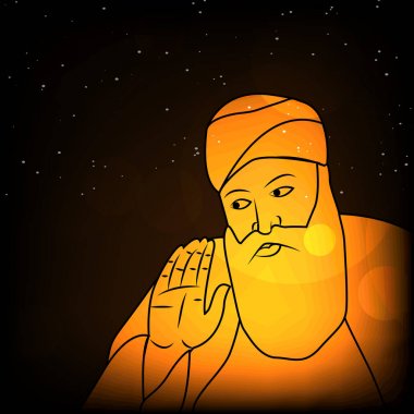 Festivalin Sih Guru Nanak Jayanti Background illüstrasyon