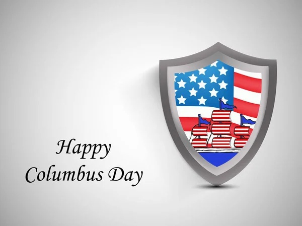 Abbildung zum Hintergrund des Kolumbus-Tages — Stockvektor