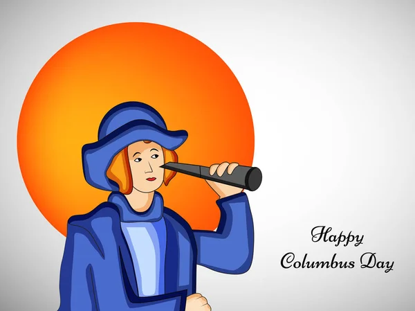 Ilustración del fondo del día de Colón — Archivo Imágenes Vectoriales