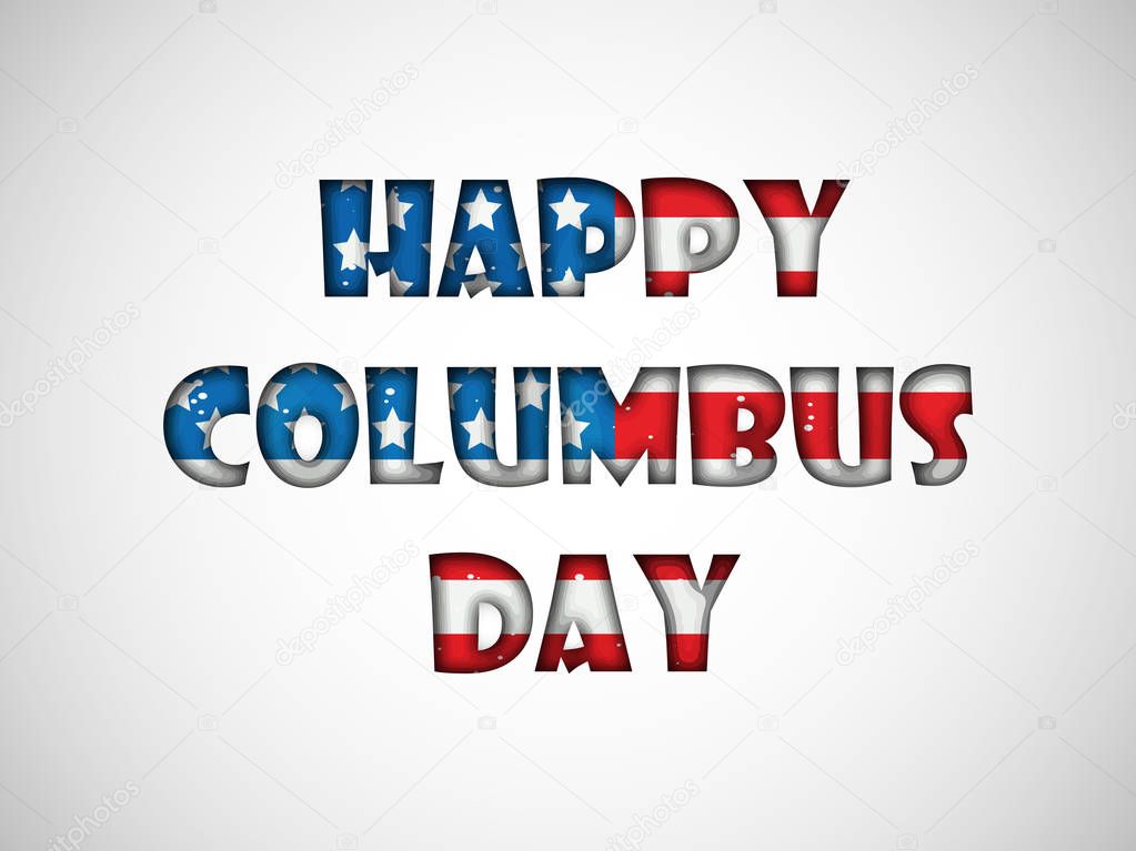 illustration of Columbus Day Background