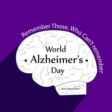 illustration of World Alzheimers Day Background clipart
