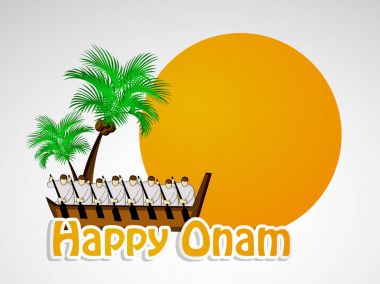 illustration of South Indian Festival Onam background clipart