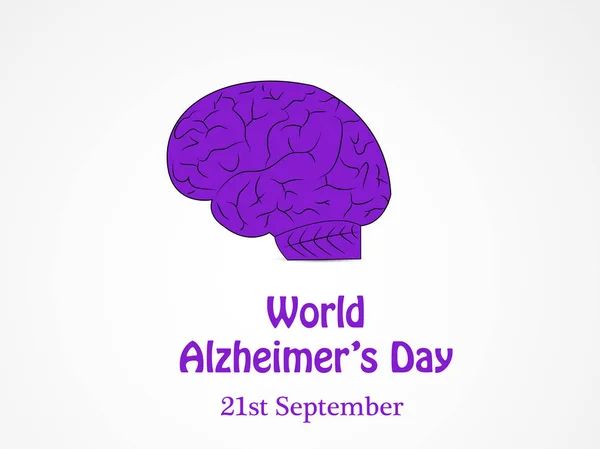 Illustratie van de wereld Alzheimer dag achtergrond — Stockvector