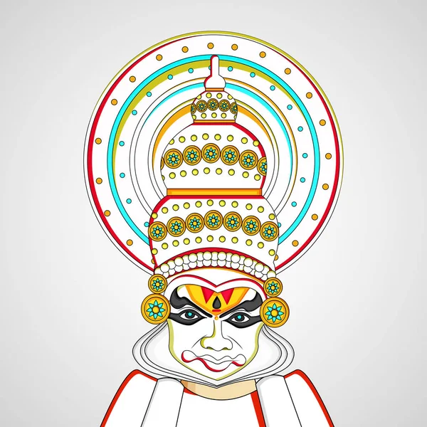Illustration des südindischen Festivals onam Hintergrund — Stockvektor