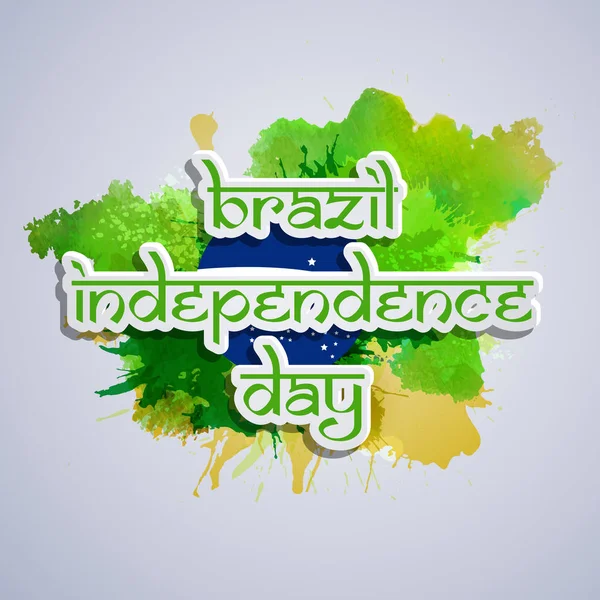 Illustration du contexte de la fête de l'indépendance du Brésil — Image vectorielle