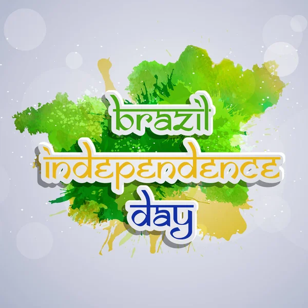 Illustration du contexte de la fête de l'indépendance du Brésil — Image vectorielle