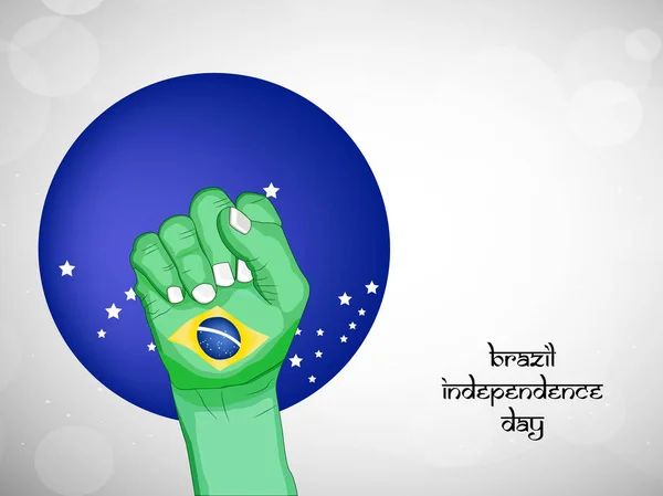 Illustration of Brazil Independence Day Background — Stock Vector