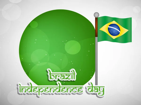 Ilustração do fundo do Dia da Independência do Brasil — Vetor de Stock