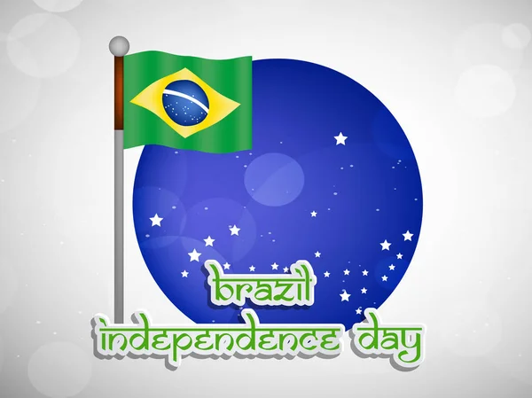 Ilustração do fundo do Dia da Independência do Brasil — Vetor de Stock