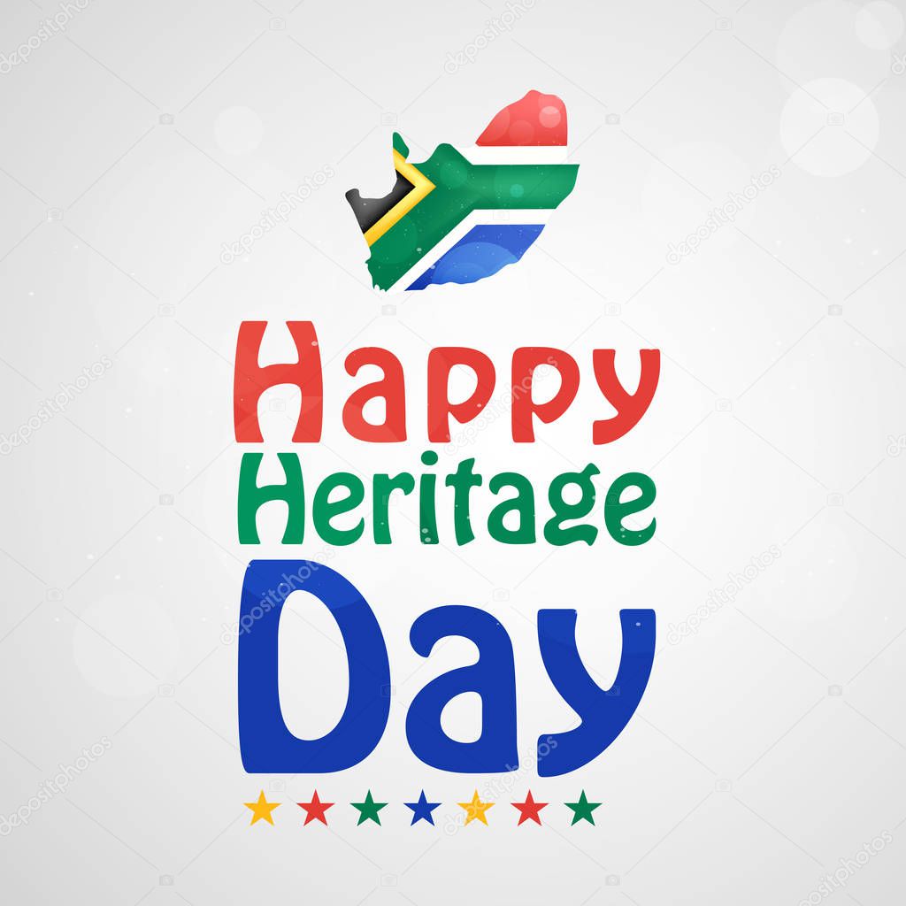 illustration of elements of South Africa Heritage Day background