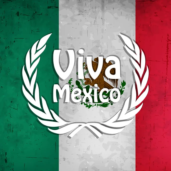 メキシコ独立記念日の背景のイラスト — ストックベクタ