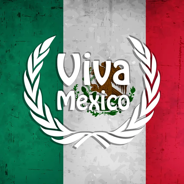 Ilustração do Dia da Independência do México fundo — Vetor de Stock