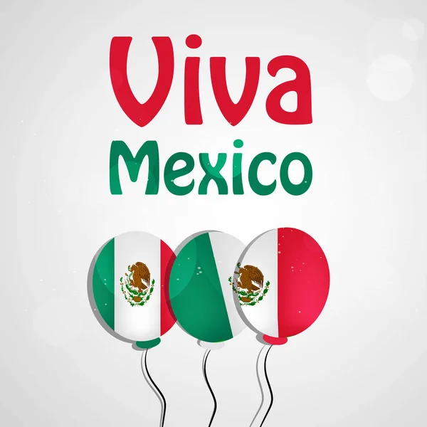 Illustration of Mexico Independence Day Background — Stock Vector