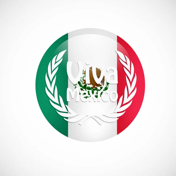 Ilustração do Dia da Independência do México fundo — Vetor de Stock