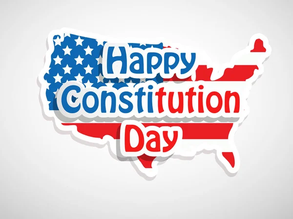 Illustration of USA Constitution Day background — Stock Vector