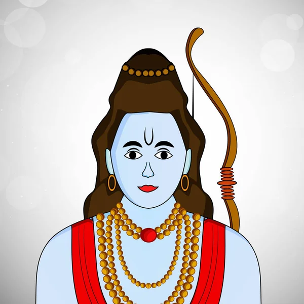 Иллюстрация индуистского фестиваля Dussehra background — стоковый вектор