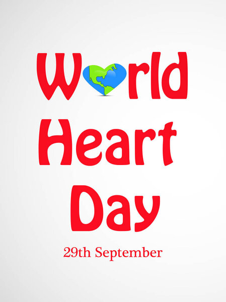 illustration of World Heart Day Background