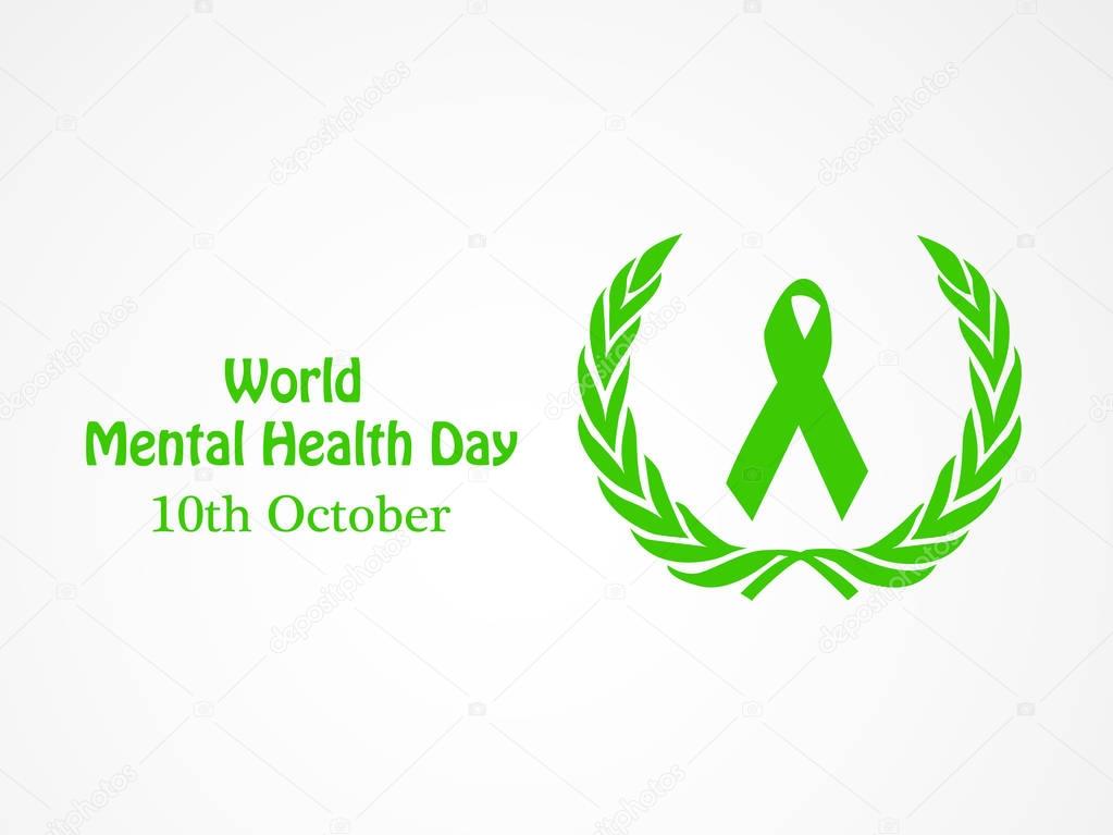 illustration of World Mental Health Day Background 
