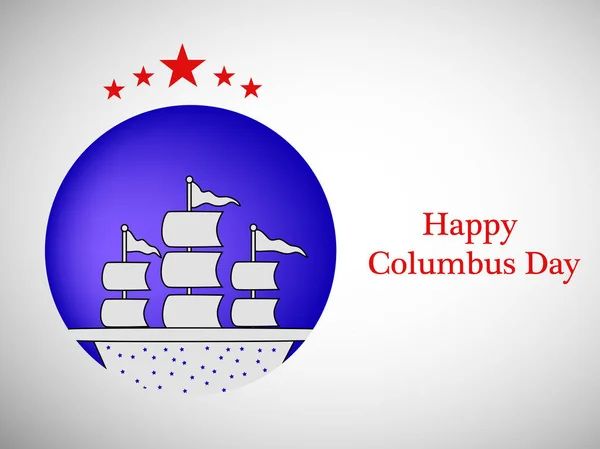 Illustration de Columbus Day Contexte — Image vectorielle