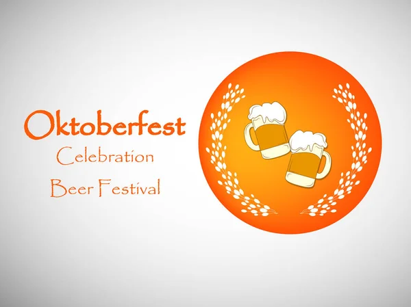 Halk Festivali Oktoberfest arka plan resmi — Stok Vektör