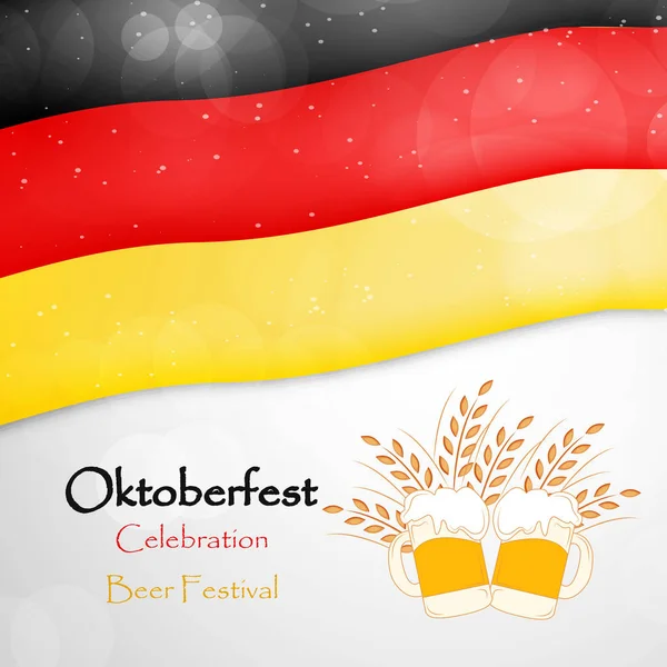 Illustratie van Folk festival Oktoberfest achtergrond — Stockvector