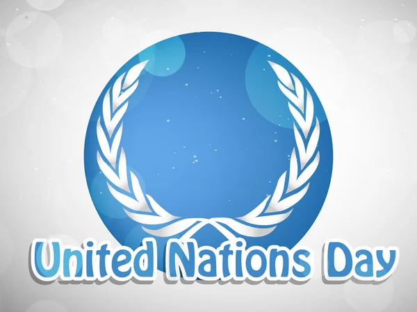 Ilustración de los antecedentes del Día de las Naciones Unidas — Vector de stock