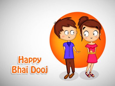 Hindu festivali Bhai Dooj arka plan resmi