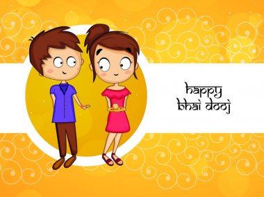 Hindu festivali Bhai Dooj arka plan resmi