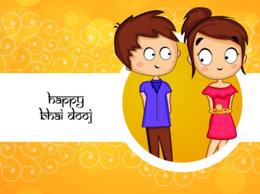Hindu festivali Bhai Dooj arka plan resmi
