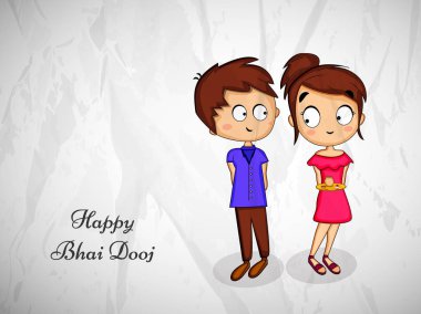 Hindu festivali Bhai Dooj arka plan resmi