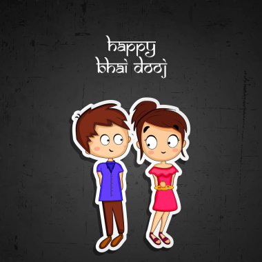 Hindu festivali Bhai Dooj arka plan resmi