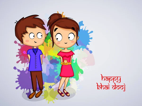 Hindu festivali Bhai Dooj arka plan resmi