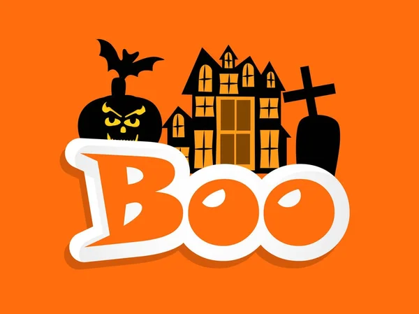 Ilustración de fondo de Halloween — Vector de stock