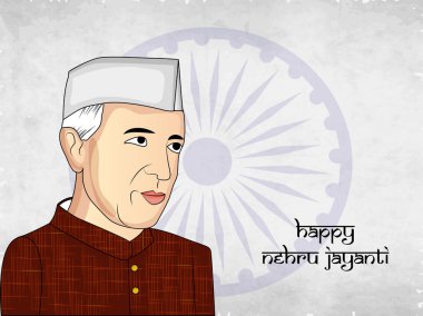      Arka plan illüstrasyon Jawaharlal Nehru Jayanti için 