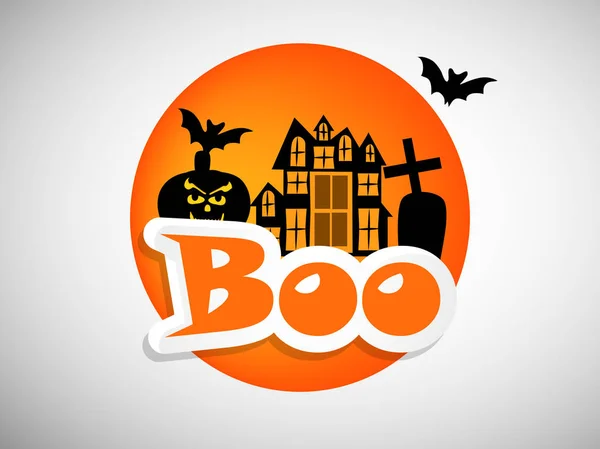 Ilustração de halloween fundo — Vetor de Stock