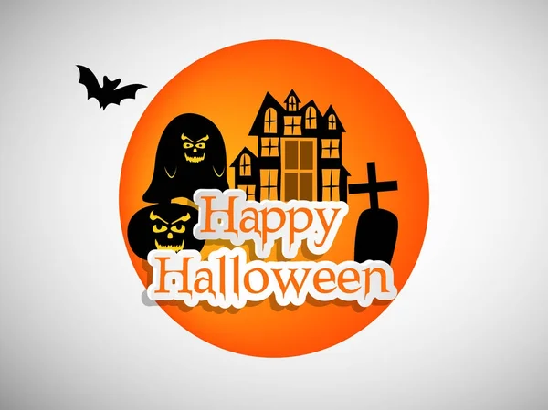 Ilustración de fondo de Halloween — Vector de stock