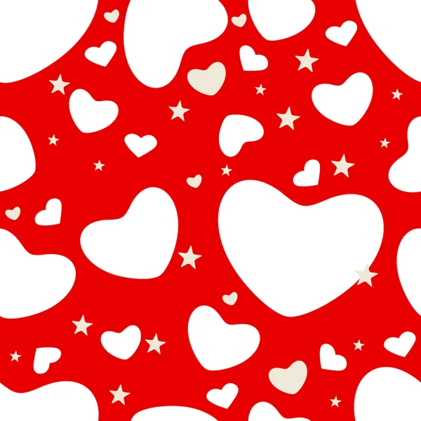 Illustration Motifs Sans Couture Pour Saint Valentin — Image vectorielle