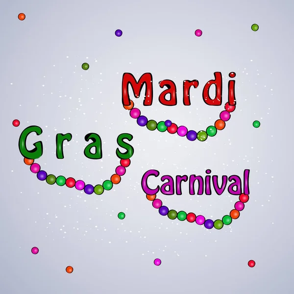 Celebraciones Para Carnaval Del Mardi Gras — Vector de stock