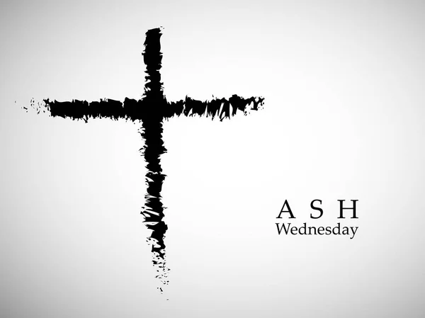 Resimde kül Cross Ash Çarşamba için