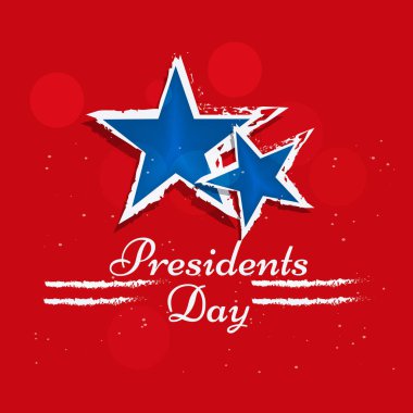  arka planını, yıldız ve Başkan'ın gün metin ABD Başkan günü için