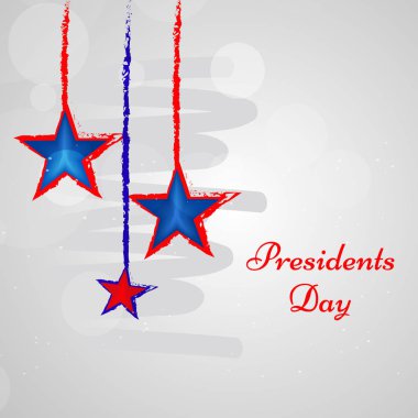  arka planını, yıldız ve Başkan'ın gün metin ABD Başkan günü için