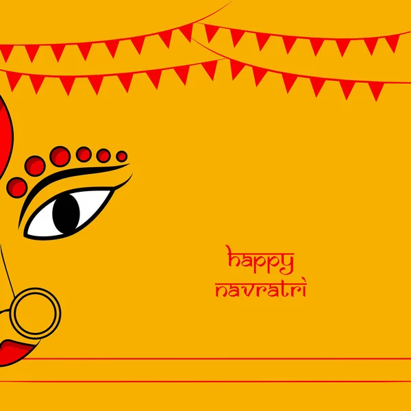 Ilustración Diosa Durga Con Motivo Del Festival Hindi Navratri — Vector de stock