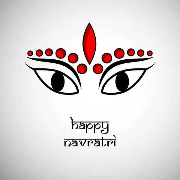 Illustration Indian Goddess Durga Occasion Hindu Festival Navratri — Stock Vector