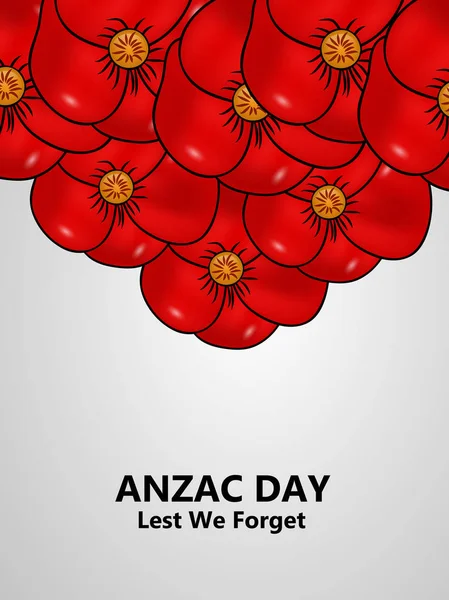 Ilustração Fundo Anzac Day Anzac Day Dia Nacional Lembrança Austrália —  Vetores de Stock